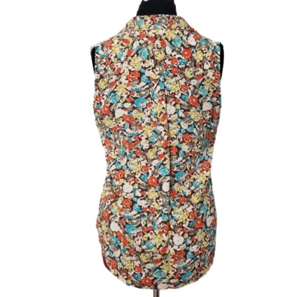Two by Vince Camuto Floral Sleeveless Blouse M - Picture 2 of 9